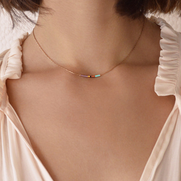 Cleo - Collier Minimaliste Or Rose