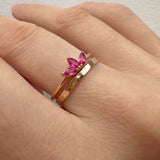Mariah - Bague Triple Marquise