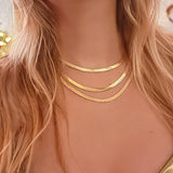 Helena - Collier Chaine Plate