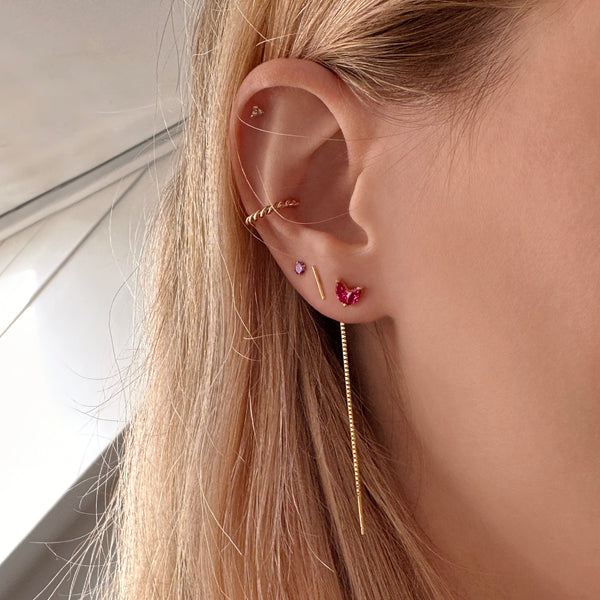 Naia - Bague d’Oreille Torsadée