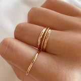 Rani - Bague Fine Martelée