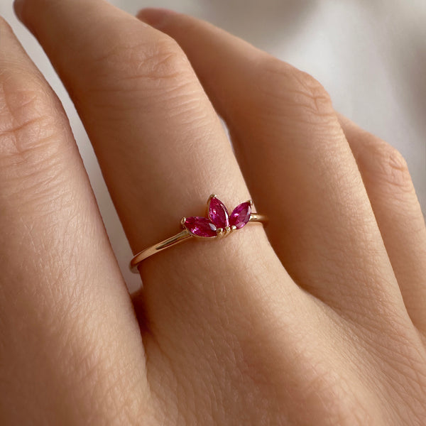 Mariah - Bague Triple Marquise