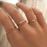 Rani - Bague Fine Martelée