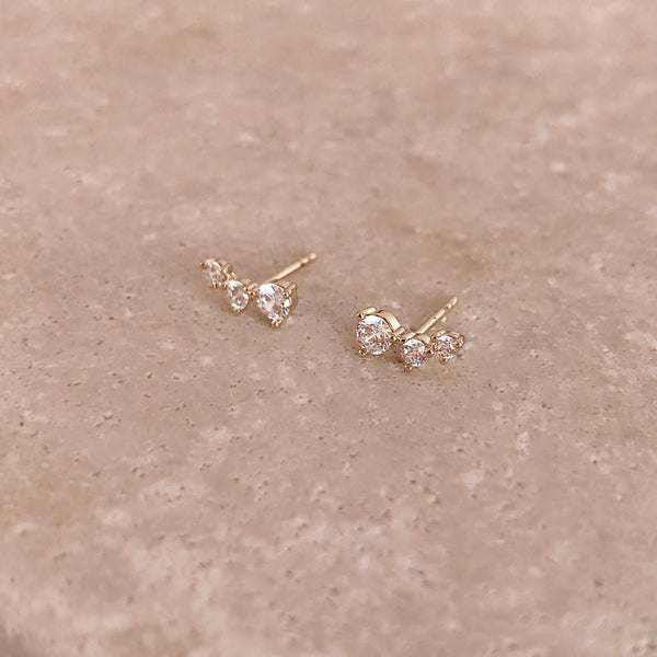 Jenova - Triple CZ Studs