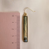 Regina - Boucles Barre Labradorite