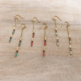 Candyce - Minimalist Beaded Earrings in Gold - Kurafuchi