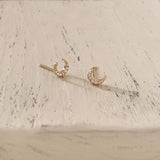 Kaeli - CZ Moon Studs - Kurafuchi