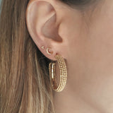 Kaeli - CZ Moon Studs - Kurafuchi