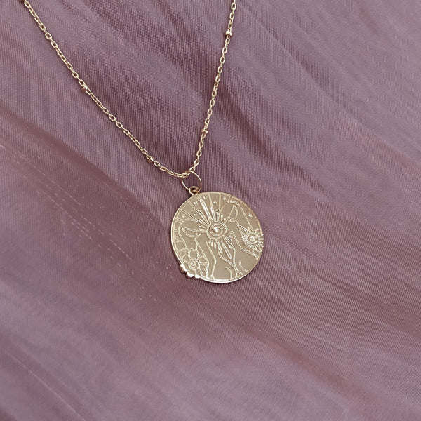 Keziah - Zodiac Medal Necklace - Kurafuchi