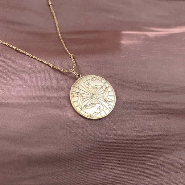 Keziah - Zodiac Medal Necklace - Kurafuchi