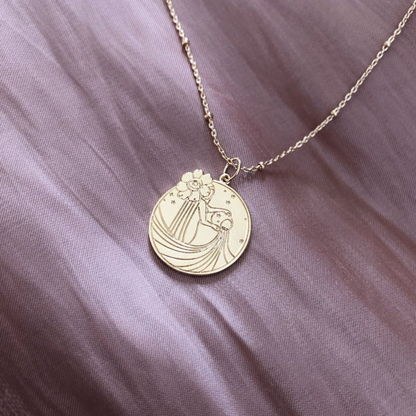 Keziah - Zodiac Medal Necklace - Kurafuchi