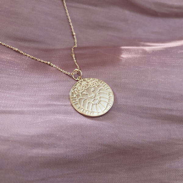 Keziah - Zodiac Medal Necklace - Kurafuchi