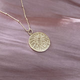 Keziah - Zodiac Medal Necklace - Kurafuchi