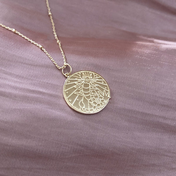 Keziah - Zodiac Medal Necklace - Kurafuchi