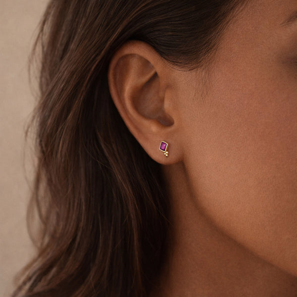 Alyssah - CZ Stud Earrings