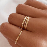 Rani - Bague Fine Martelée