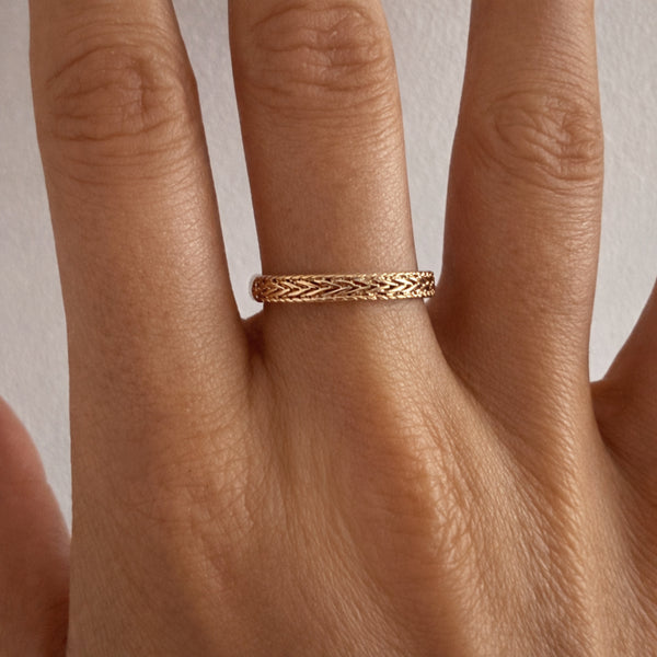 Blake - Bague Boho Texturée