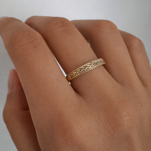 Blake - Bague Boho Texturée