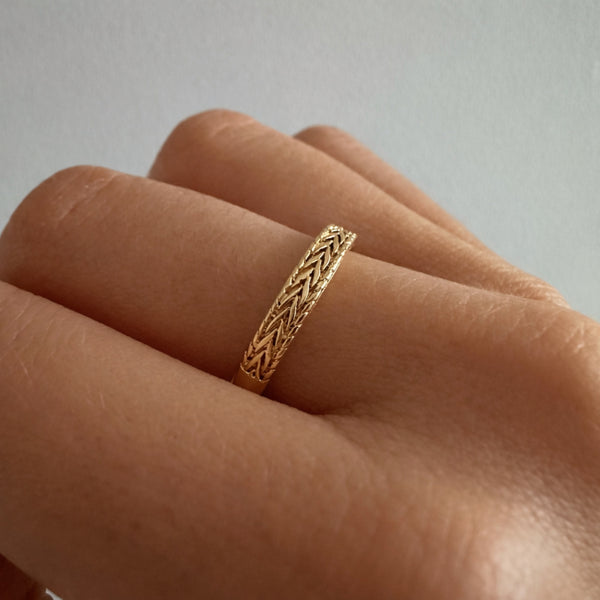 Blake - Bague Boho Texturée