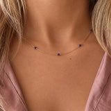 Bridget - Collier Fin Lapis