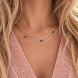 Bridget - Collier Fin Turquoise
