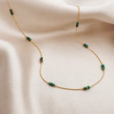 Bridget - Collier Fin Turquoise