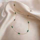 Bridget - Collier Fin Turquoise