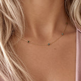 Bridget - Collier Fin Turquoise