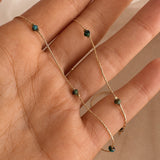 Bridget - Collier Fin Turquoise