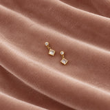 Casey - CZ Dangle Studs