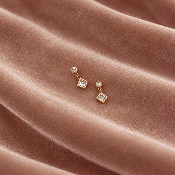 Casey - CZ Dangle Studs