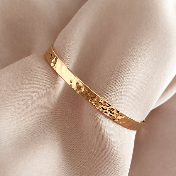 Catalina - Hammered Cuff Bracelet
