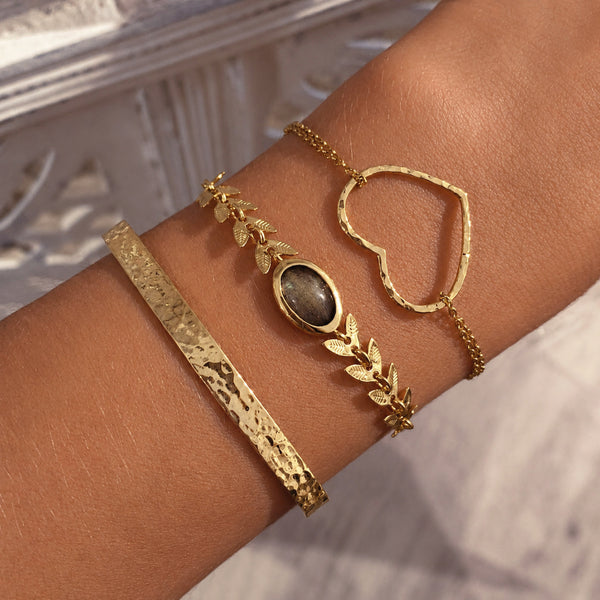 Catalina - Hammered Cuff Bracelet