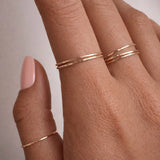 Cecily - Bague Fine Martelée