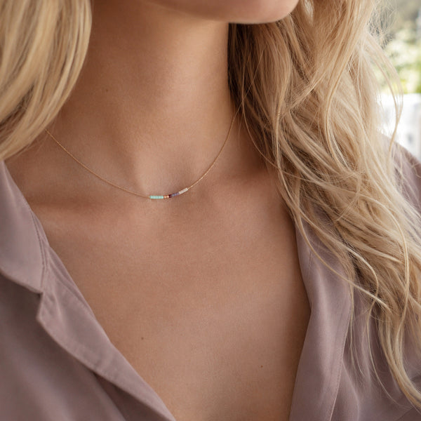 Cleo - Rose Gold Minimalist Necklace