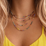 Estella - Collier Perles Multicolores