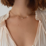 Elvira - Rose Gold Multicolor Necklace