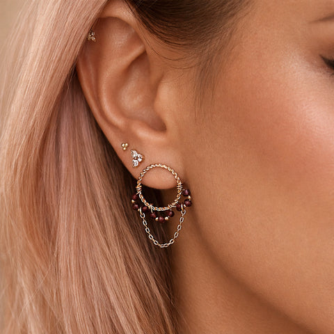 Miyu - Trinity CZ Studs - Kurafuchi