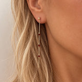 Eliska - Boucles Chaîne Grenat