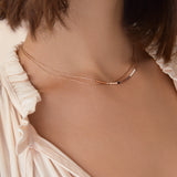 Elvira - Collier Double Rose Gold