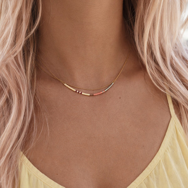 Elvira - Collier Double Multicolore