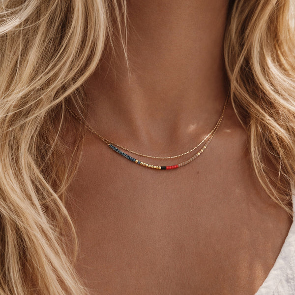 Elvira - Collier Double Multicolore