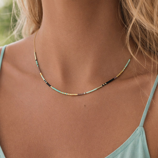 Estella - Collier Perles Multicolores