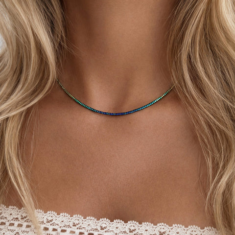Estella - Collier Ombré Bleu