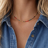 Estella - Multicolor Beaded Necklace