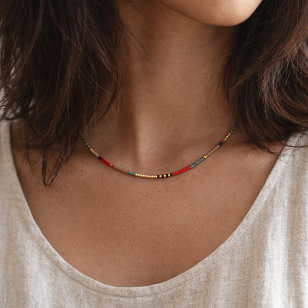 Estella - Multicolor Beaded Necklace