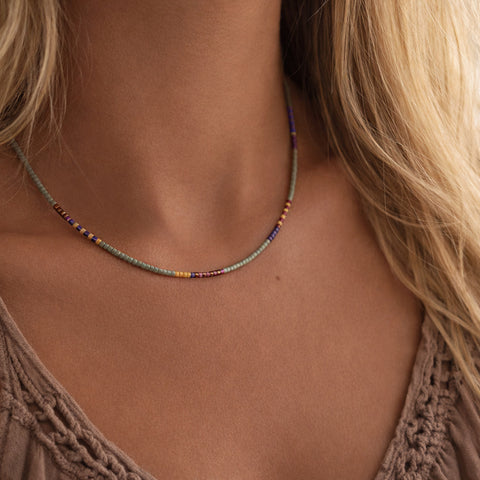 Estella - Multicolor Beaded Necklace