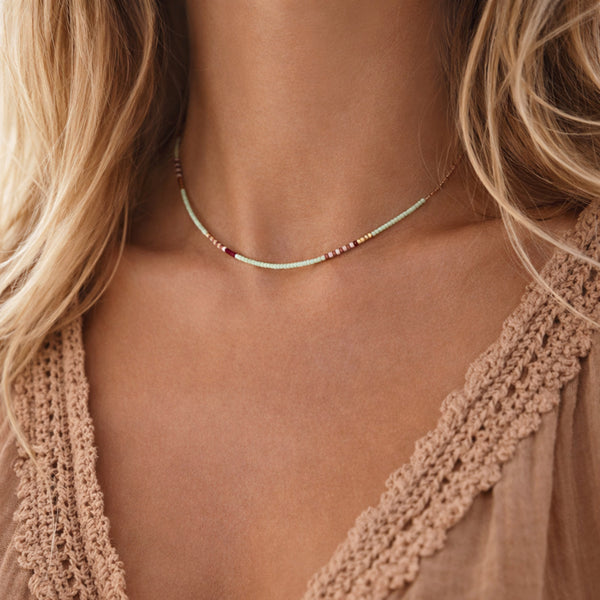 Estella - Collier Perles Multicolores