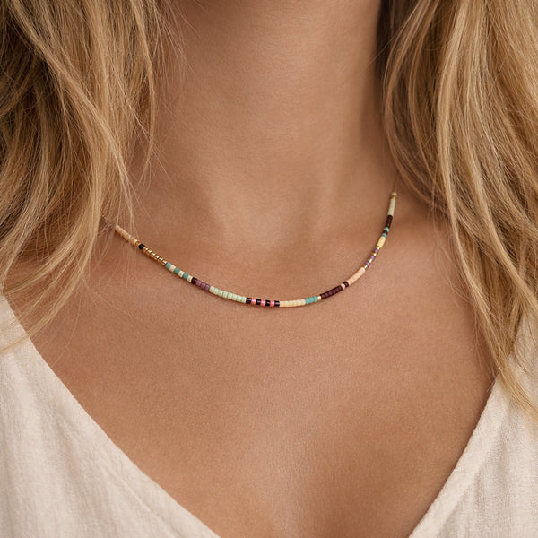 Estella - Multicolor Beaded Necklace