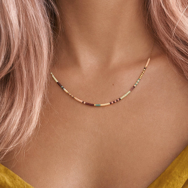 Estella - Multicolor Beaded Necklace